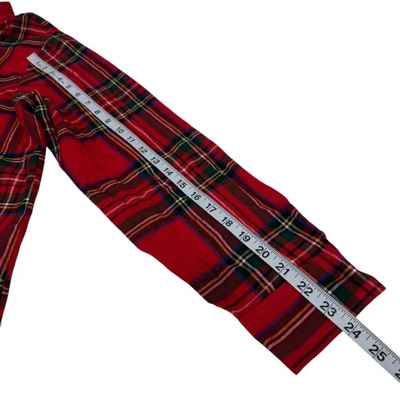 Old Navy Womens Red Plaid Flannel Shirt SZ XL Button-Down Top Holiday/Christmas - Picture 7 of 12